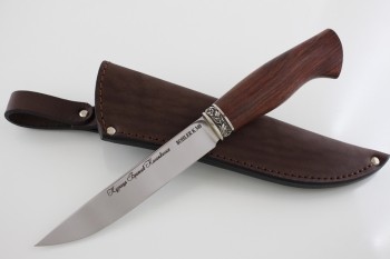 Нож "Лиса" сталь Bohler k 340. Рукоять Бубинга Помеле.
